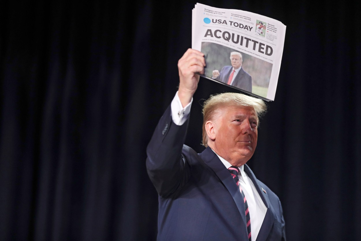 Senatul SUA l-a achitat pe Donald Trump de acuzaţia privind instigarea la insurecţie. Este cel mai scurt proces de „impeachment” din istorie