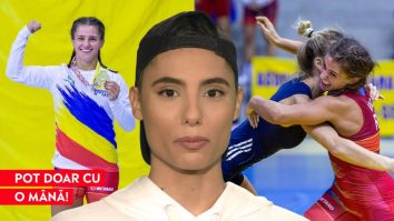 Esențele tari se țin în sticle mici. Alina Vuc, campioană la lupte libere, face tracțiuni cu o mână