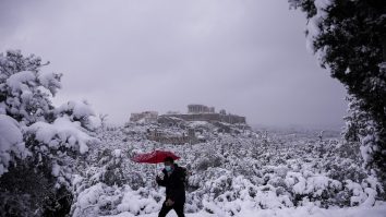 Furtună de zăpadă Grecia