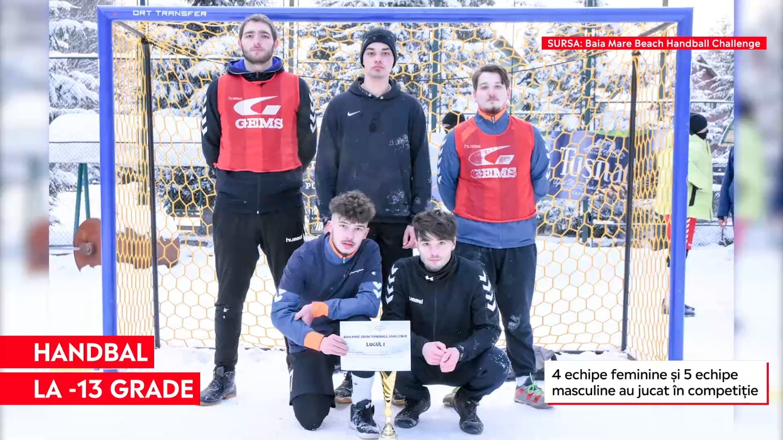 Handbal pe zăpadă, la minus 13 grade celsius. Unde a avut loc competiția