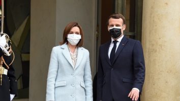 Maia Sandu și Emmanule Macron
