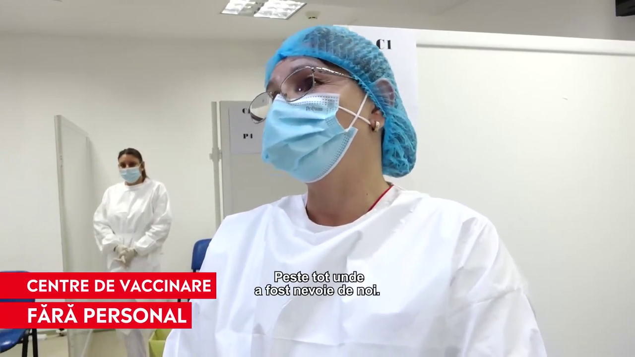 Redeschiderea şcolilor lasă centrele de vaccinare fără personal medical