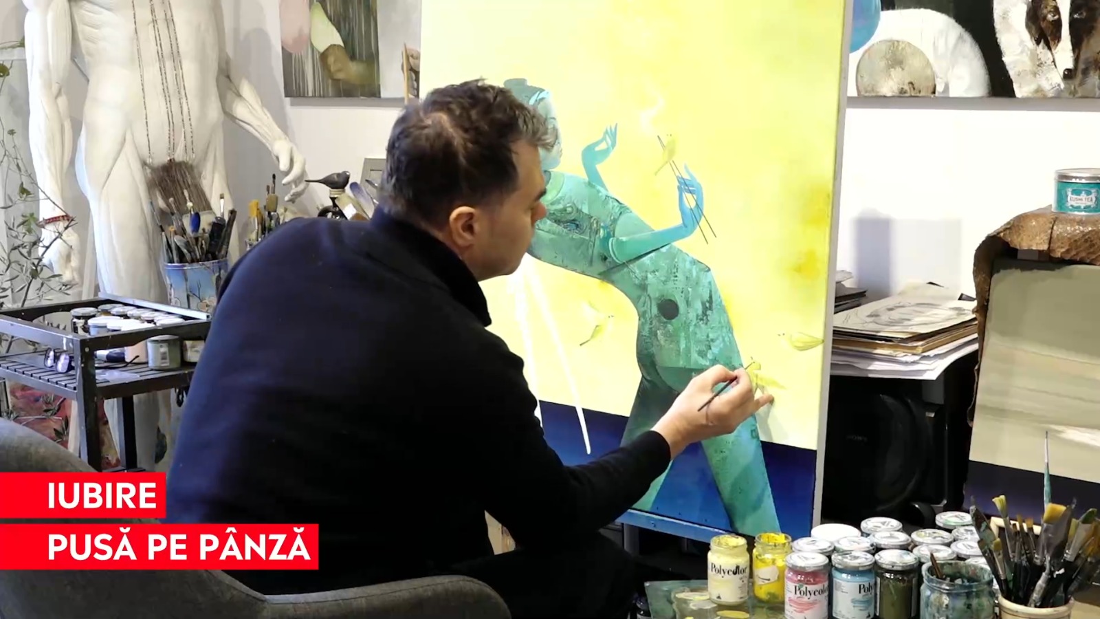 Felix Aftene, un pictor îndrăgostit de artă: „E ca şi ultimul copil pe care îl iubeşti foarte mult”