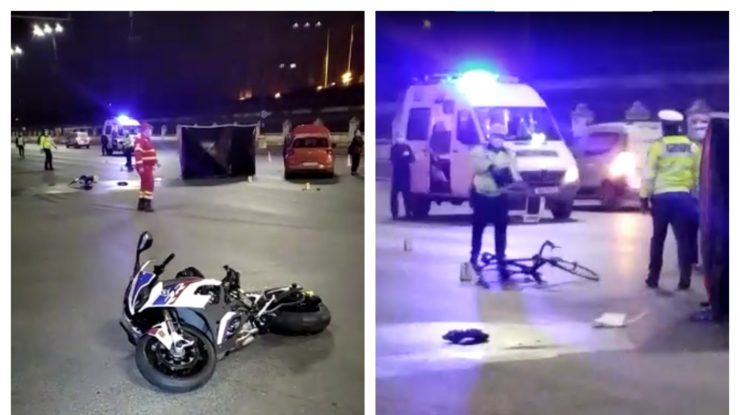 Polițist pe motocicletă, accidentat mortal de o mașină în Capitală: abia împlinise 30 de ani