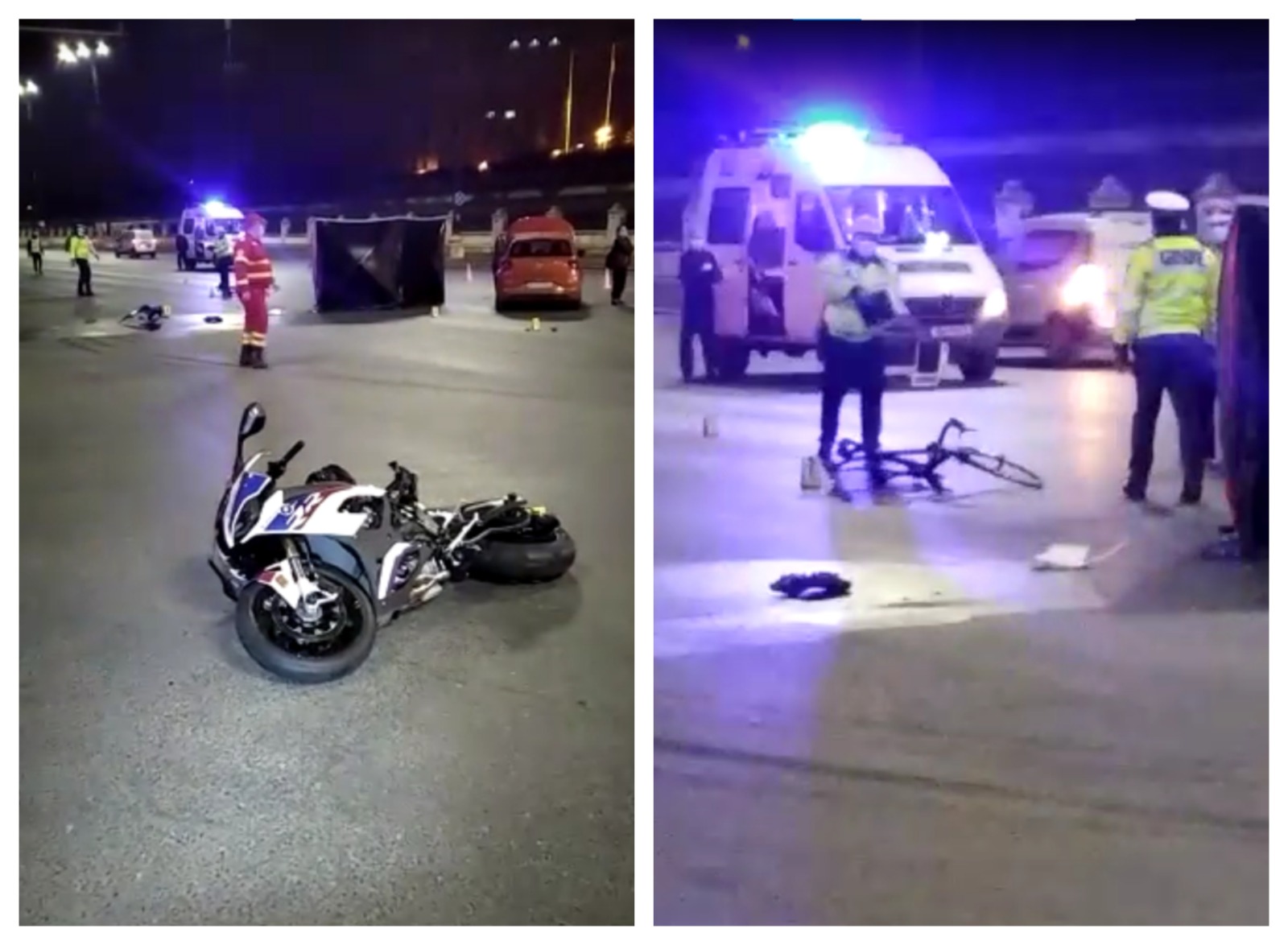 Polițist pe motocicletă, accidentat mortal de o mașină în Capitală: abia împlinise 30 de ani