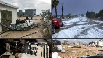 VIDEO. O tornadă a făcut prăpăd în Turcia: 16 muncitori au fost răniți, după ce o macara a fost răsturnată de vânt