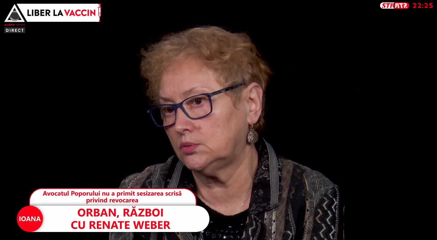 Renate Weber, despre cererea de revocare: „Aş putea să merg pe aceeaşi cale ca doamna Kovesi, către CEDO”