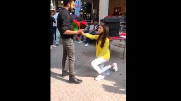 VIDEO. Cuplu de studenţi, exmatriculat după ce tânăra l-a cerut în căsătorie pe iubitul ei în public