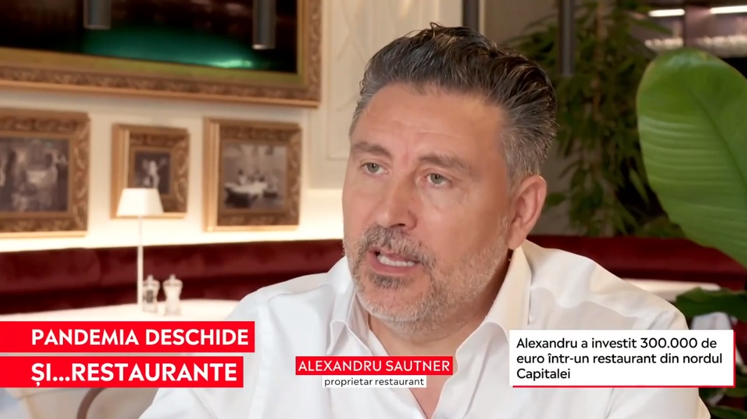 Pandemia deschide și… restaurante. Alexandru Sautner: „Partenerii noștri care lucrează în același domeniu au primit până la 70% din încasări”