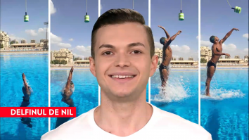 Omar Sayed Shaaban a stabilit un nou record mondial cu o săritură de 2,3 metri, în aer, dintr-un bazin adânc de 5 metri
