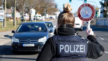 Graniță Germania Polițist