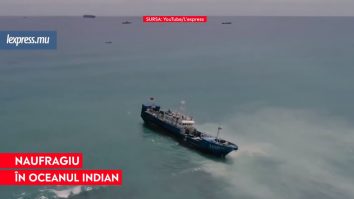 VIDEO. Un vas chinez a naufragiat în arhipelagul Oceanului Indian