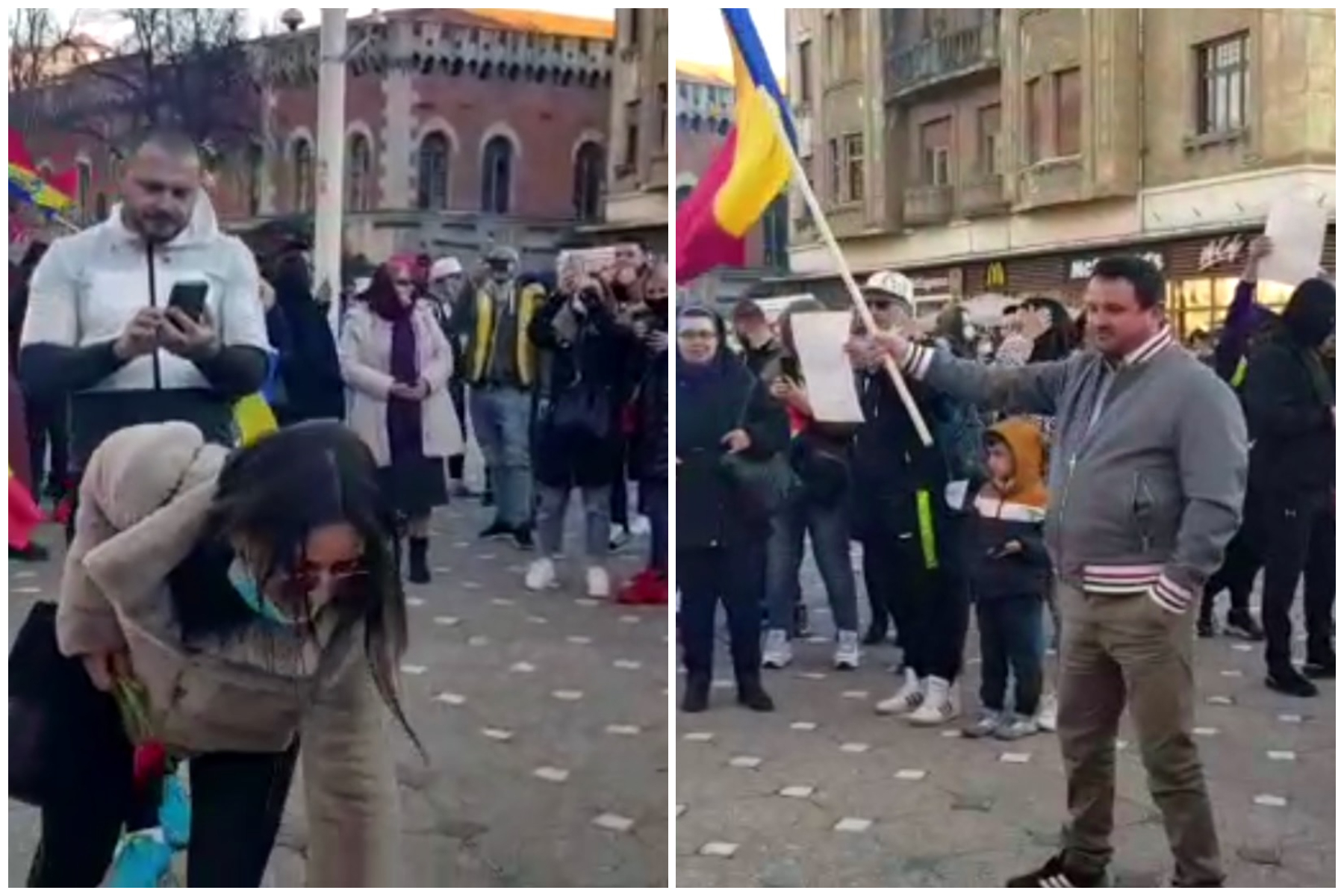 Proteste în Timișoara, după impunerea carantinei. Aproximativ 200 de oameni fără mască s-au adunat în centrul orașului