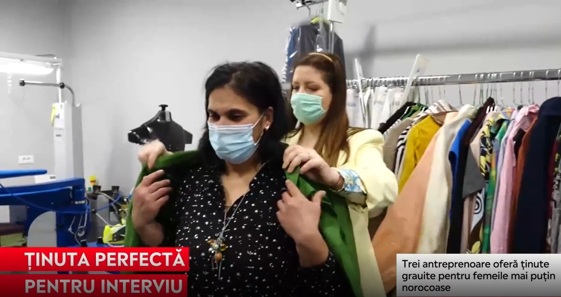 Ținute pentru interviul de angajare, oferite gratis femeilor fără job, în cadrul proiectului „Dress to express“. Poți dona și tu
