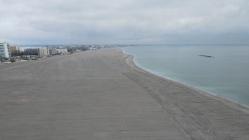 Cum arată plaja din Mamaia după lucrările de lărgire