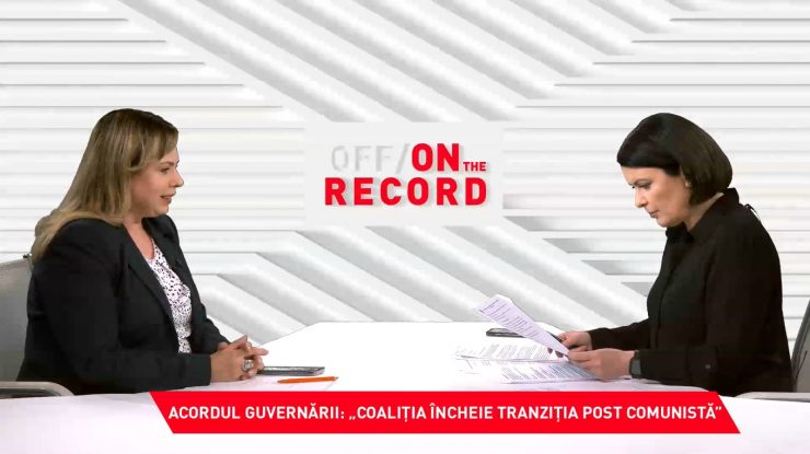 OFF/ON THE RECORD, 25 aprilie 2021, ora 20.00. Invitat: Anca Dragu, președintele Senatului, PLUS