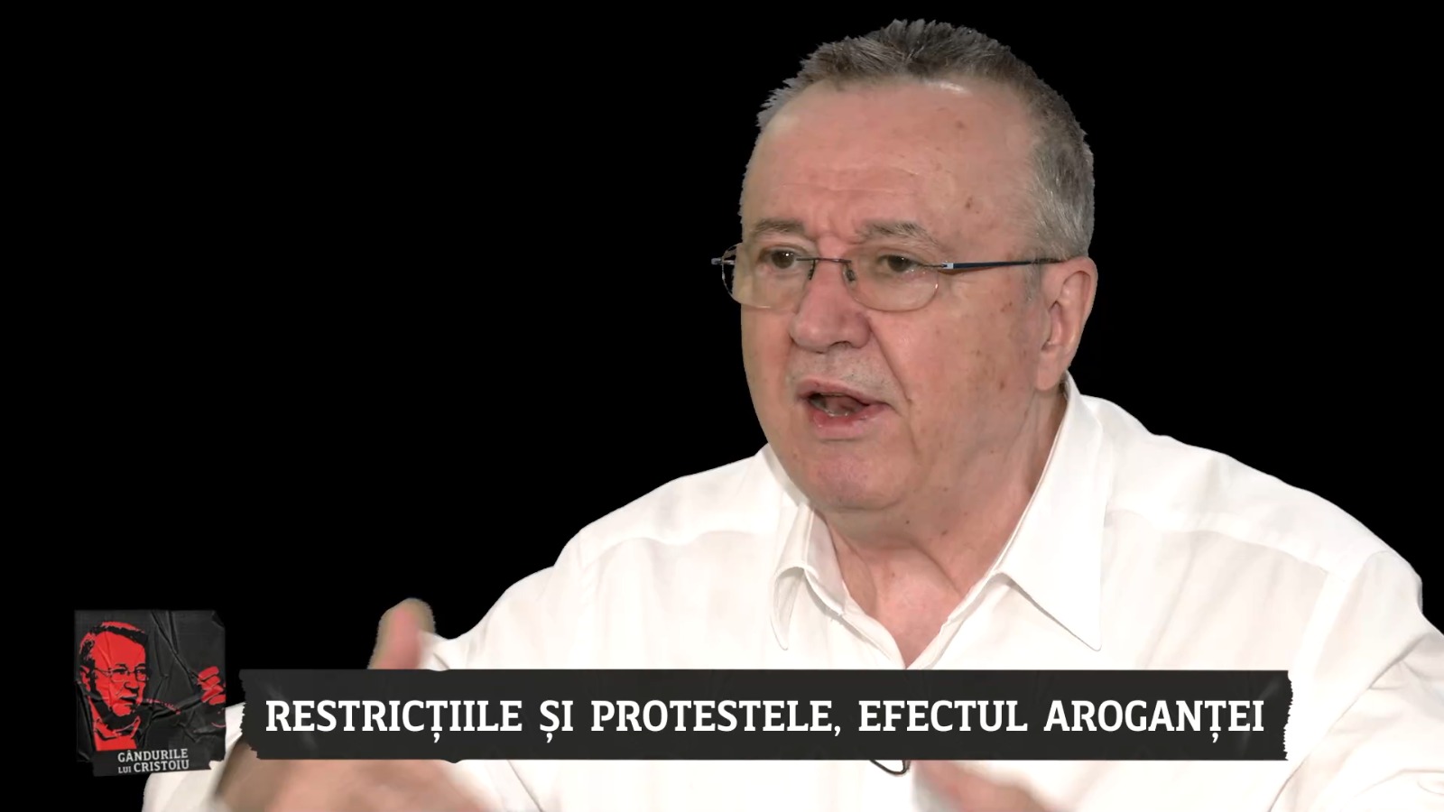 Ion Cristoiu, despre proteste: Dacă ies cu iubita, mă prinde și mă sancționează, dar, dacă mă duc la demonstrații cu iubita și cu prietenii, nu mă sancționează