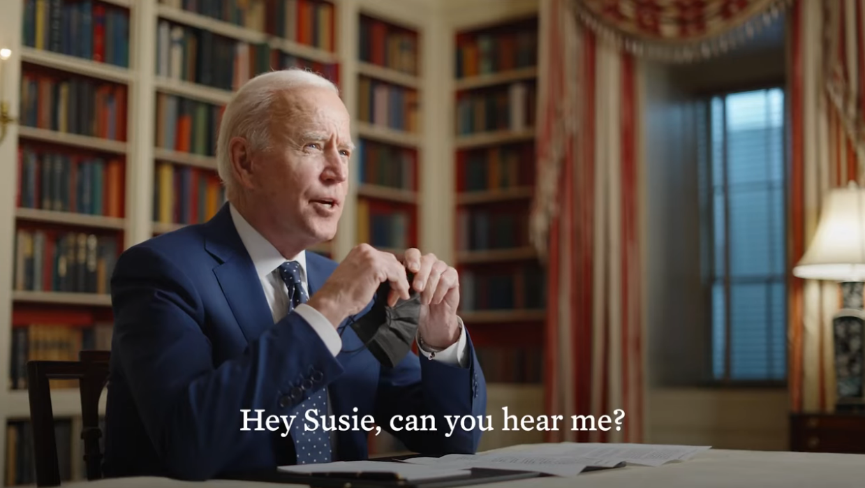 VIDEO. Joe Biden organizează conferințe video săptămânale cu americanii. Ce i-a spus o îngrijitoare