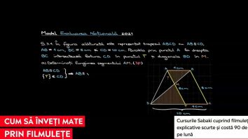 Matematica, explicată de un tânăr pe internet. Cursurile cuprind filmulețe online scurte