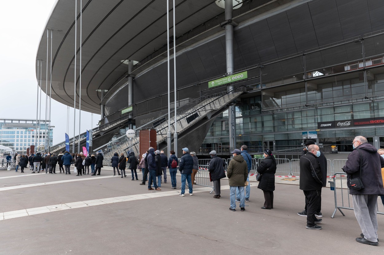 Stade de France, transformat în cel mai mare centru de vaccinare din Franța