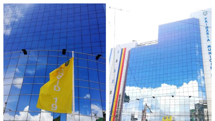 Primul oraş din ţară în care incidenţa cazurilor de Covid va fi marcată printr-un steag arborat în faţa Primăriei