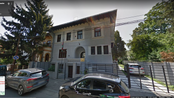 Ambasada Belarusului în România, văzută pe Google Maps.