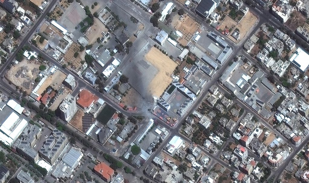 Imagine din satelit cu bombardamentele din Israel