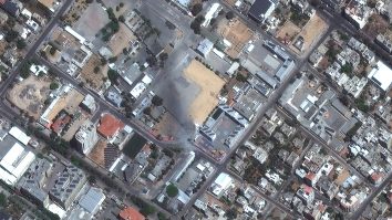 Imagine din satelit cu bombardamentele din Israel