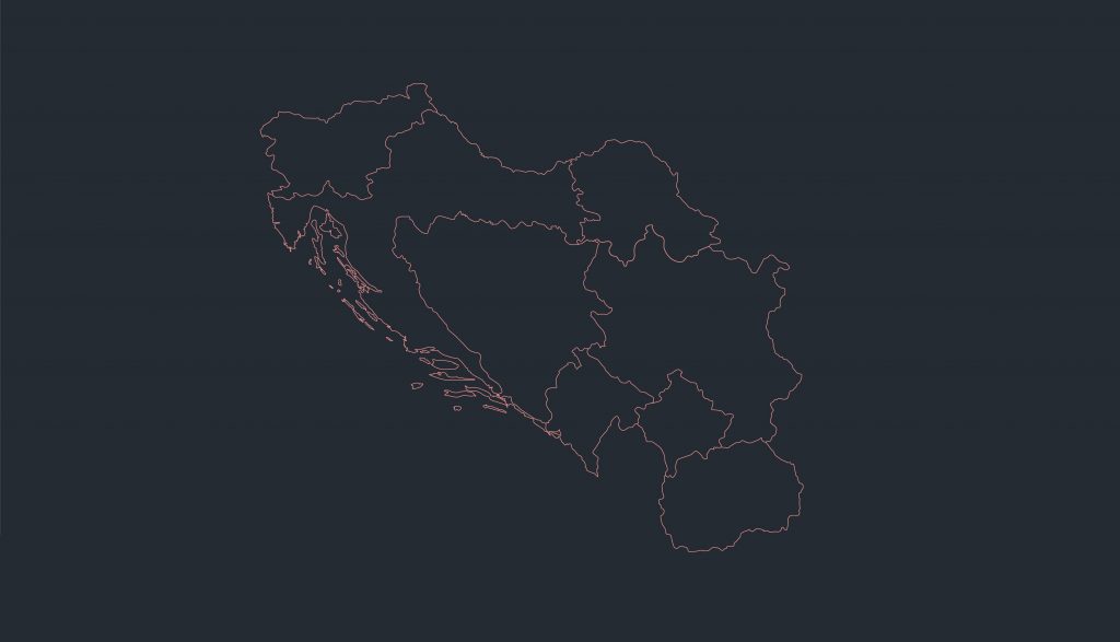 Harta țărilor din fosta Iugoslavie. Foto: Profimedia