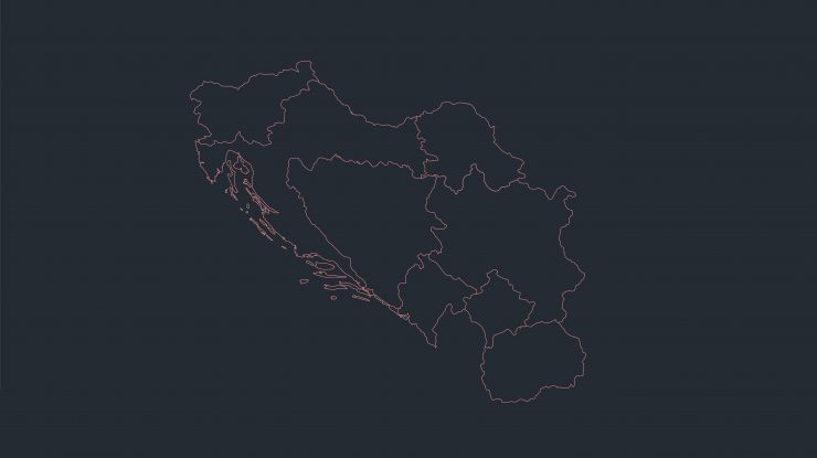 Harta țărilor din fosta Iugoslavie. Foto: Profimedia