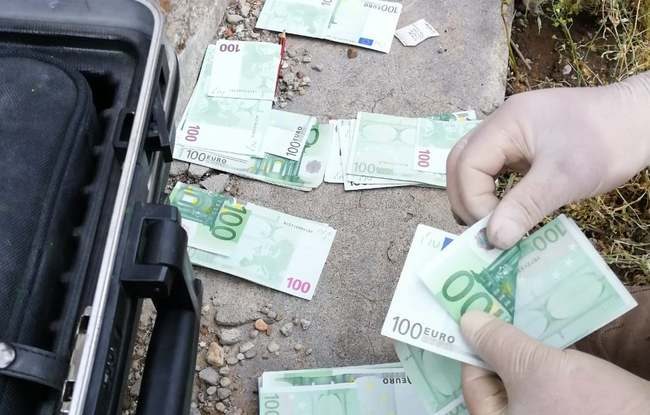 banii euro furati in judetul timis, la boldur.