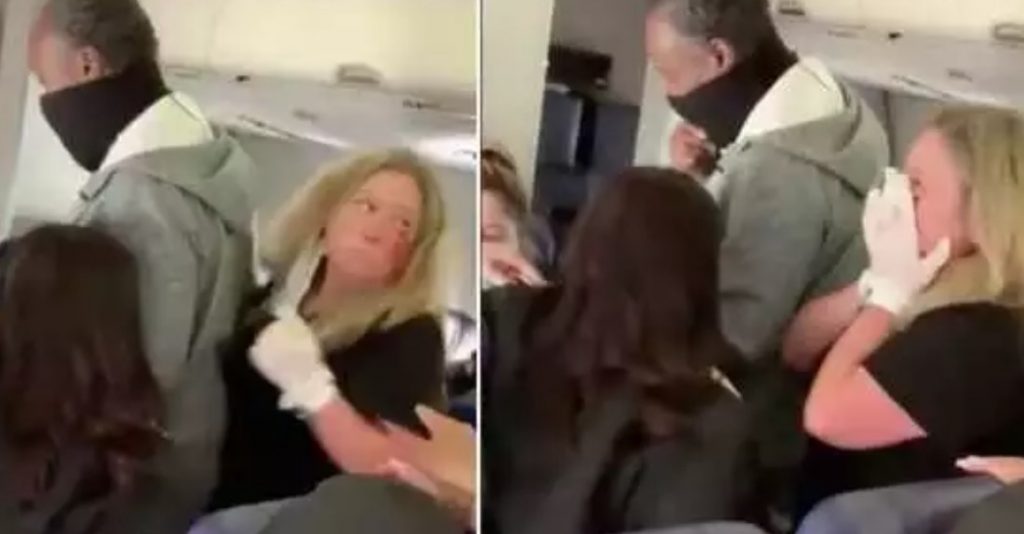 Însoțitoare de zbor, lovită cu pumnul în față de o pasageră. Și-a pierdut doi dinți în urma altercației. VIDEO