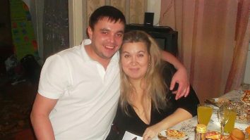 Rusoaica alături de soțul ei.