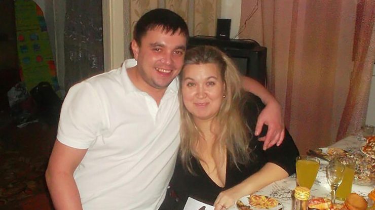 Rusoaica alături de soțul ei.