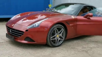 Un Ferrari furat din Germania a fost găsit în Brăila. Maşina era condusă de un irakian