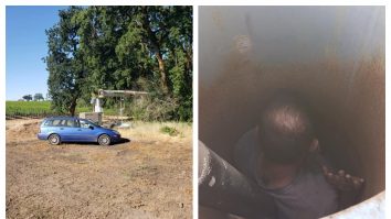 FOTO. Un bărbat a rămas mai multe zile blocat în interiorul unui ventilator uriaş, la o podgorie. Ce a vrut să facă