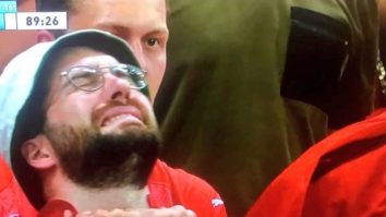 FOTO/VIDEO. Rezumatul meciului Franța – Elveția, într-o singură poză. Cum a fost surprins un fan în tribune