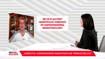 Sorina Matei și Andreea Ciucă în emisiunea OFF/ON THE RECORD de la Aleph News.