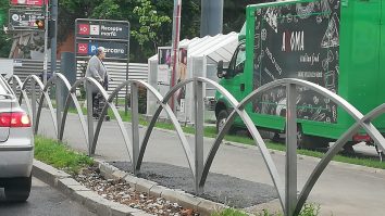 Bordura spartă în Sectorul 6, București.