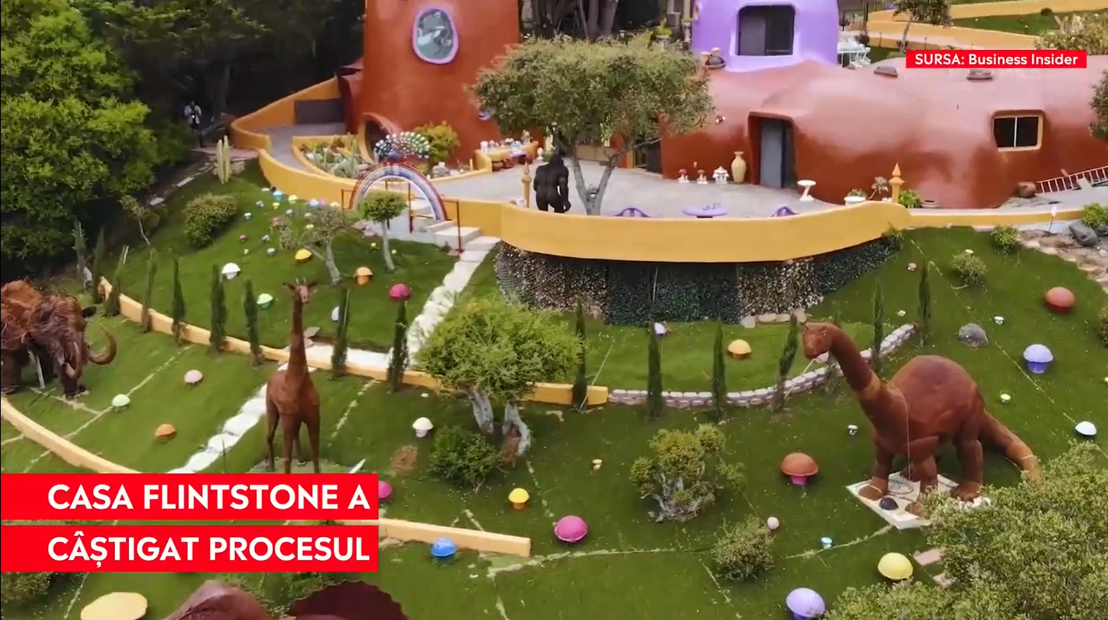 Casa Flintstone rămâne în picioare. Proprietara a câștigat procesul cu autoritățile