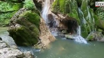 VIDEO. Momentul în care Cascada Bigăr se prăbușește. Ce spun autoritățile