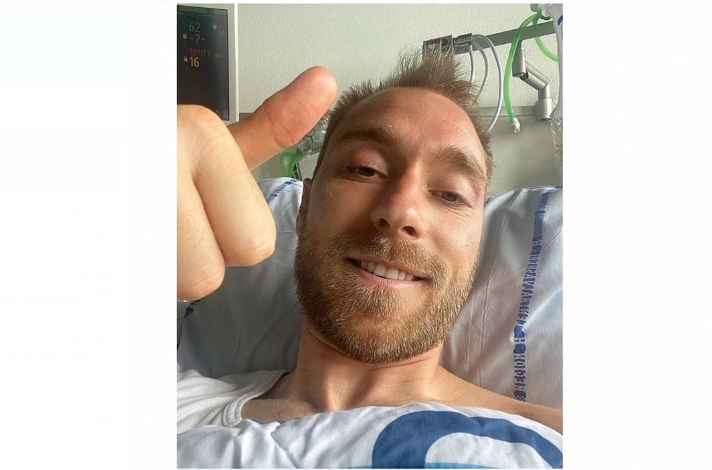 Mesajul lui Christian Eriksen pentru colegii săi: „Sunt bine. Jucați pentru toată Danemarca”