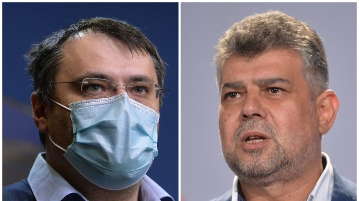 Cristian Ghinea și Marcel Ciolacu.