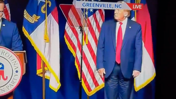 Donald Trump la Convenția Republicană din Carolina de Nord.