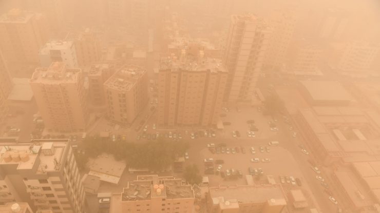 furtună de praf Kuweit