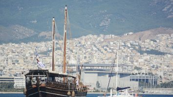 Insula Corfu din Grecia.