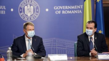 klaus iohannis si ludovic orban in sedinta de guvern