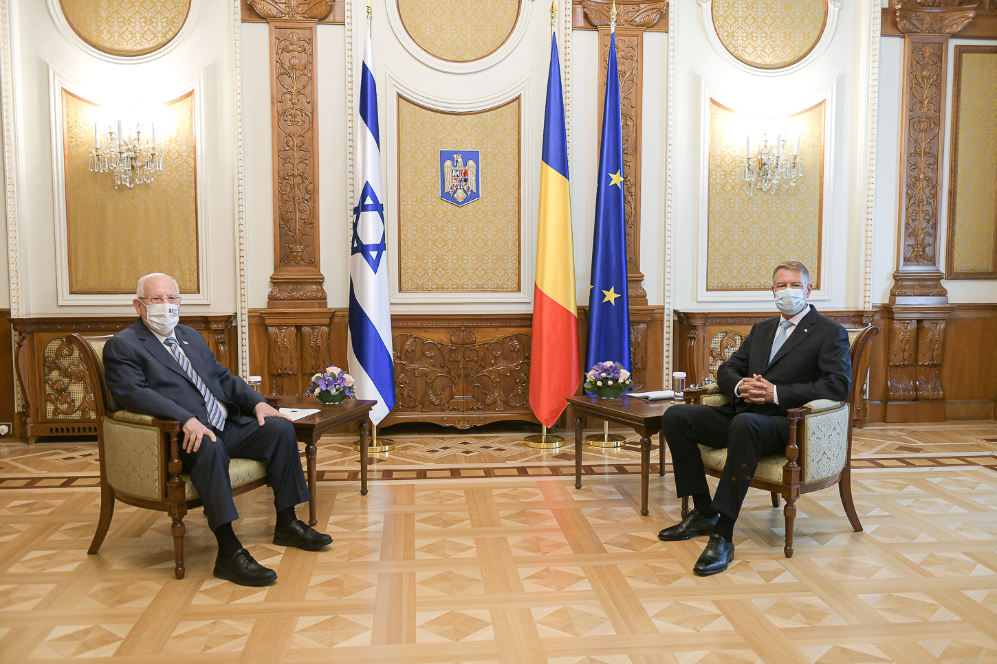 VIDEO. Klaus Iohannis, despre întâlnirea cu Reuven Rivlin: „România consideră că atât israelienii, cât și palestinieni au dreptul să trăiască în pace și securitate”