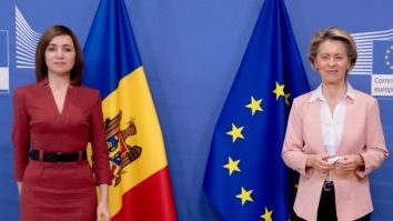 Maia Sandu și Ursula von der Leyen.