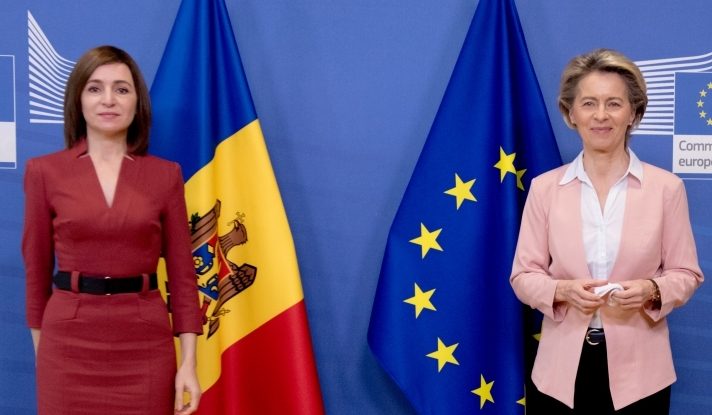 Maia Sandu și Ursula von der Leyen.